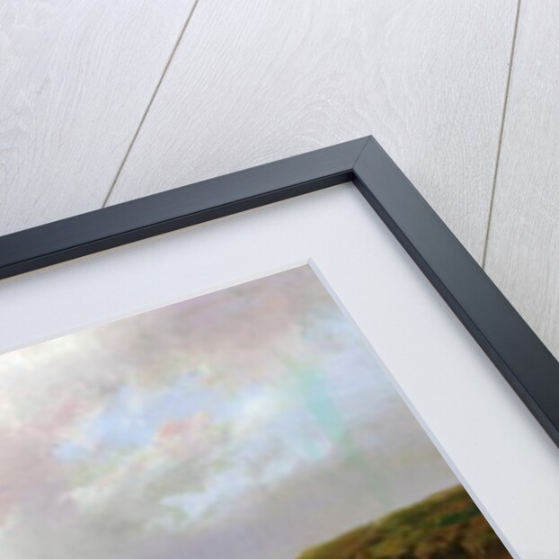 Shepherdess resting with her flock, 1867 by Edmond Jean-Baptiste Tschaggeny