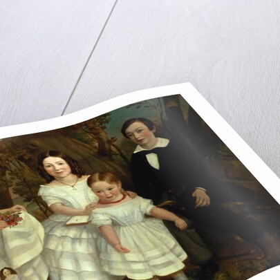 Portrait of a boy and his four sisters, c.1830 by John A. Giles