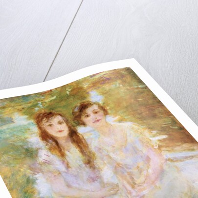 Study of two young girls by Ambrose McEvoy