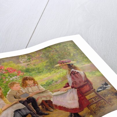 Lesson in the Garden, 1900 by Ada Shirley-Fox