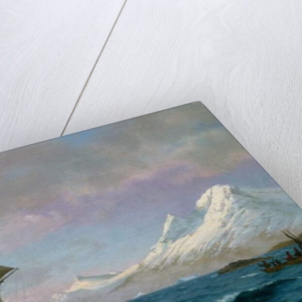 Catching whales, 1875 by J.E. Carl Rasmussen