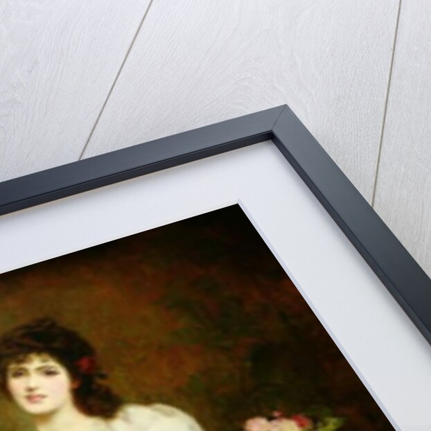 Portrait of a woman and her greyhound, c.1870 by English School