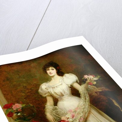 Portrait of a woman and her greyhound, c.1870 by English School