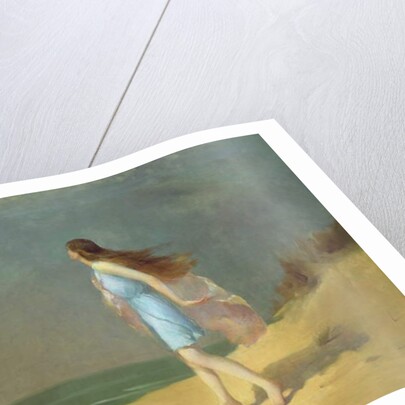 Girl on the beach by Frank Richards