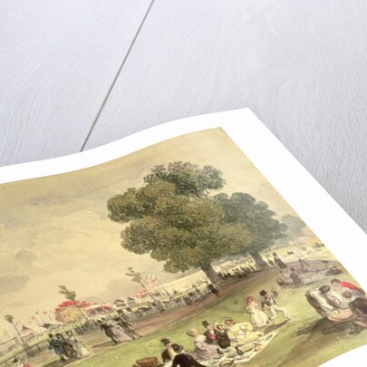 Hyde Park, view of the Coronation Fair, June 28, 1838 by English School