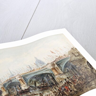 View of the Opening of the New Blackfriars Bridge by Queen Victoria 6th November 1869 by George the Younger Chambers