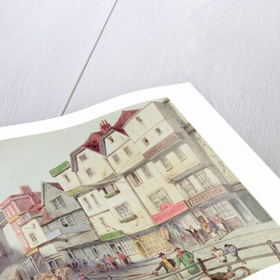 View of Long Lane, with pigs in pens in part of Old Smithfield Market, 1844 by Anonymous