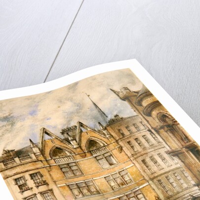 View of Gracechurch Street, 1882 by Thomas Colman Dibdin