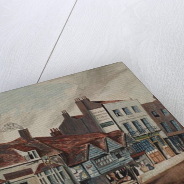 View of Newington Butts, Southwark showing the George Tavern and shop fronts, c.1825 by English School