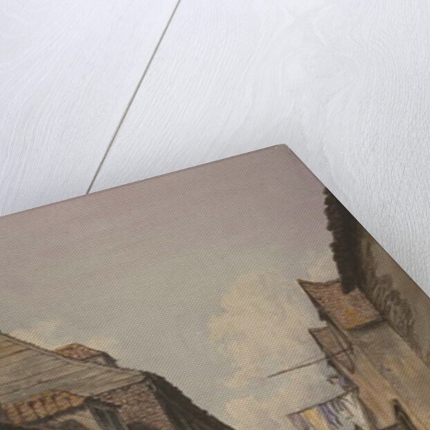 View of figures in Glean Alley, Bermondsey, c.1825 by English School