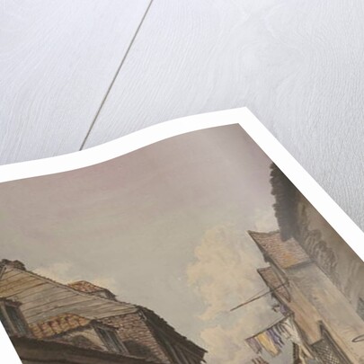 View of figures in Glean Alley, Bermondsey, c.1825 by English School