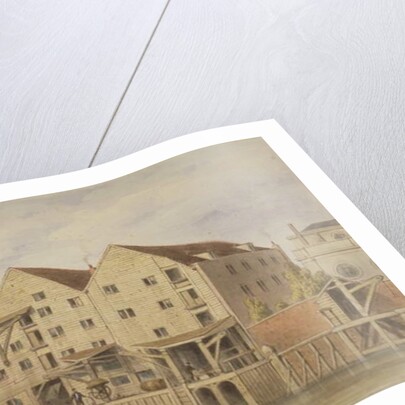 View of Chamberlain's Wharf, Tooley Street, 1846 by English School