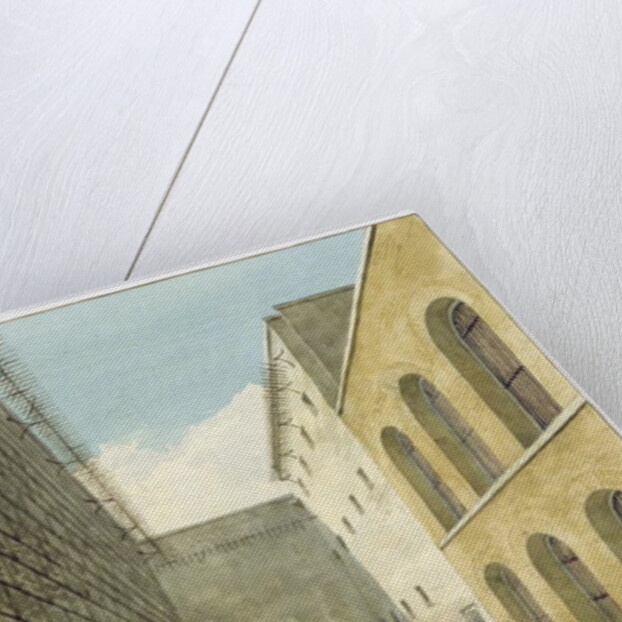 The Press Yard, Newgate Prison by Frederick Nash