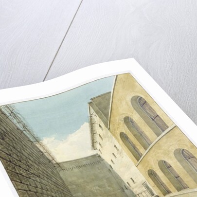 The Press Yard, Newgate Prison by Frederick Nash