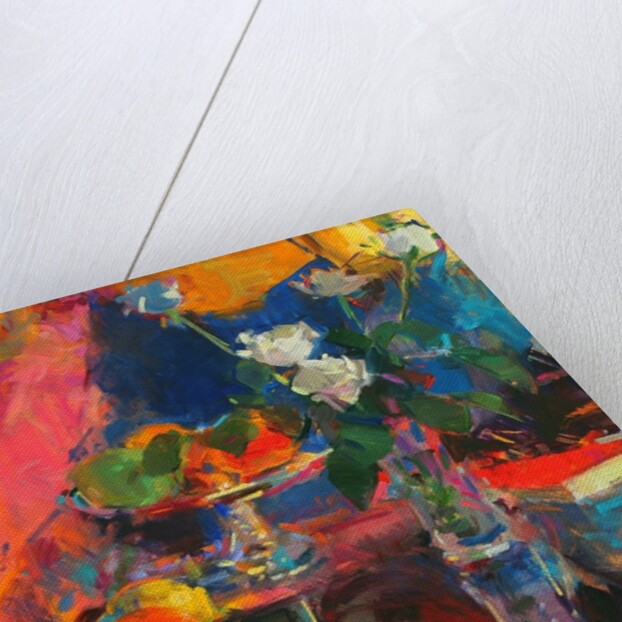 Still Life with White Roses by Peter Graham