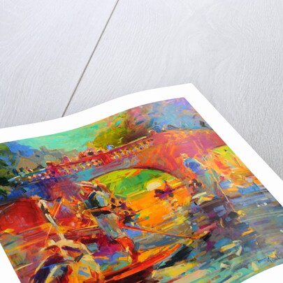 Punts, Clare Bridge by Peter Graham