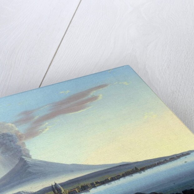 View of Mount Etna Erupting by Italian School