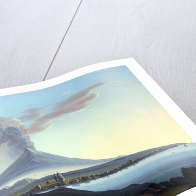 View of Mount Etna Erupting by Italian School