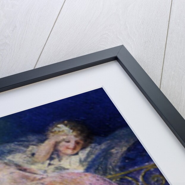 Christmas night: parents hide toys to prepare a surprise for their little daughter. 1907. by Rene Lelong