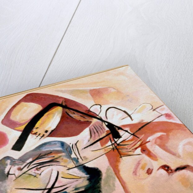 With the black bow by Wassily Kandinsky