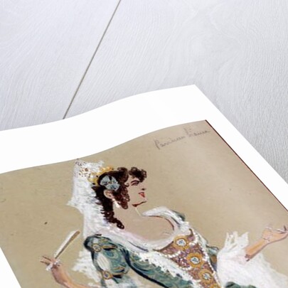 Costume design for the Countess Almaviva by Luigi Sapelli Caramba