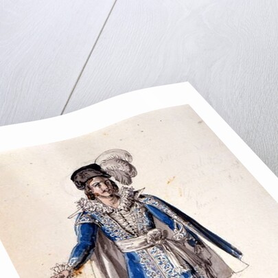 Costume design for the Count Almaviva by Luigi Sapelli Caramba