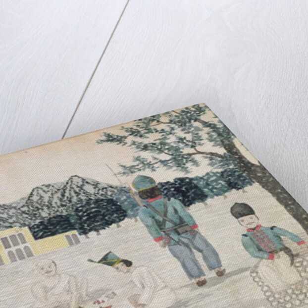 Sketch of Gurkha life at Dehra Dun, c.1821 by The Hon. Frederick Shore