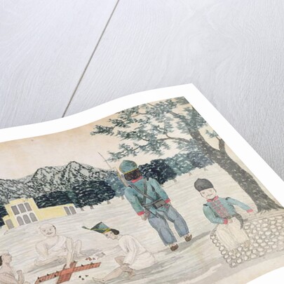 Sketch of Gurkha life at Dehra Dun, c.1821 by The Hon. Frederick Shore