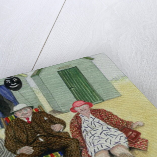 Three on a Beach by Gillian Lawson