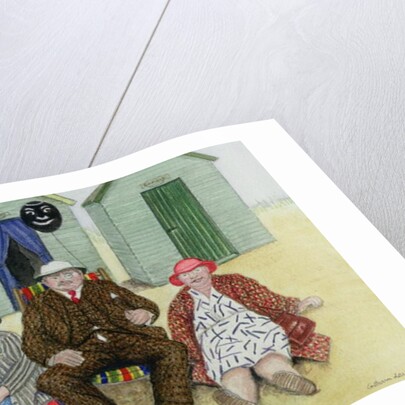 Three on a Beach by Gillian Lawson