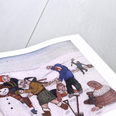 Playing in the Snow by Gillian Lawson