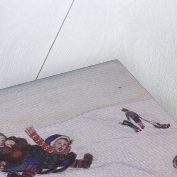 Tobogganing by Gillian Lawson