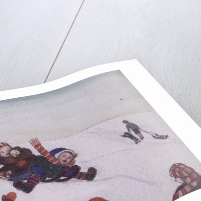 Tobogganing by Gillian Lawson
