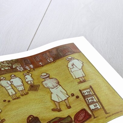 Bowling, 1988 by Gillian Lawson