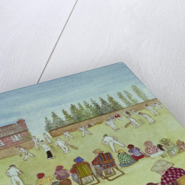 Cricket on the Green, 1987 by Gillian Lawson