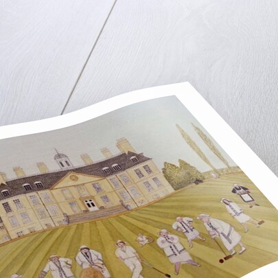 Croquet on the Lawn, 1989 by Gillian Lawson