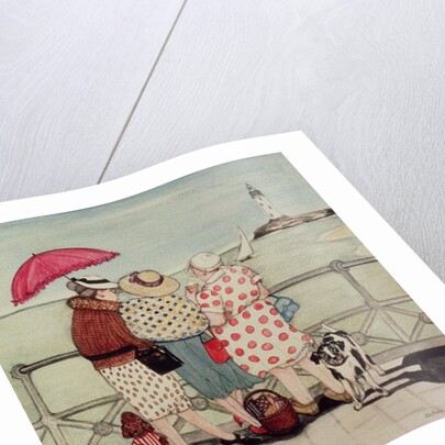 At the Seaside, 1987 by Gillian Lawson