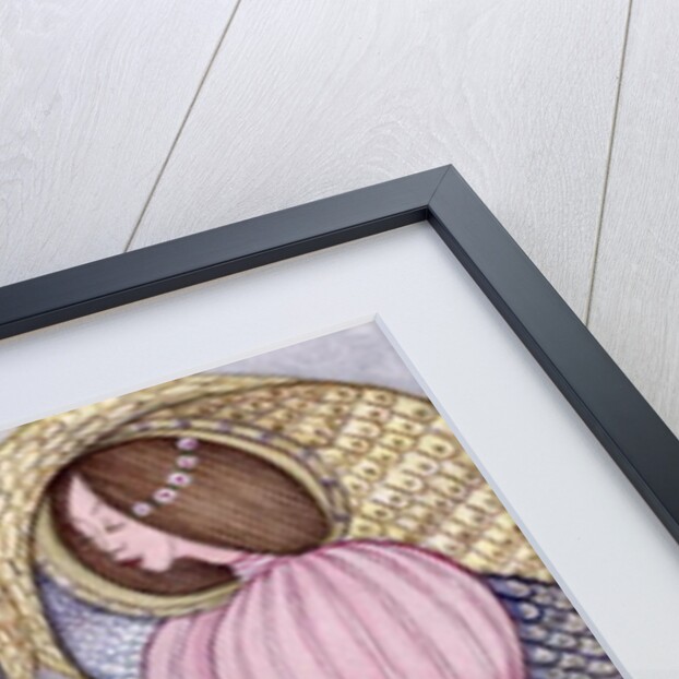 Two angels holding tiger lilies, 1995 by Gillian Lawson