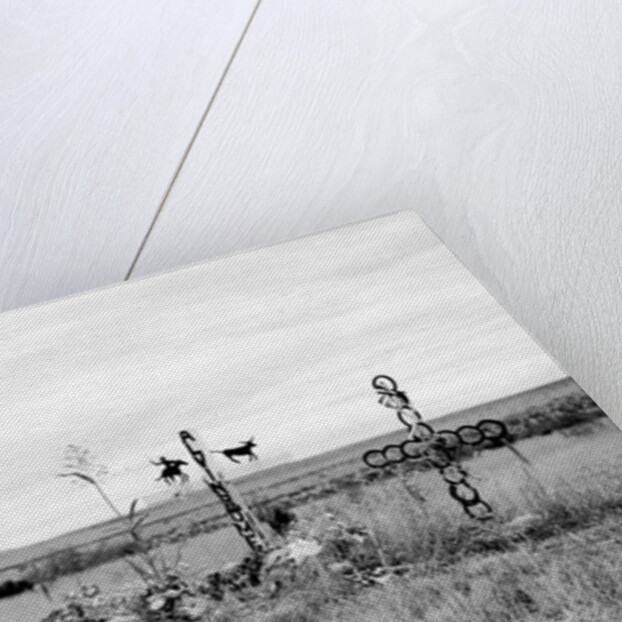 Road Memorial, New Mexico, 2006 by James Galloway