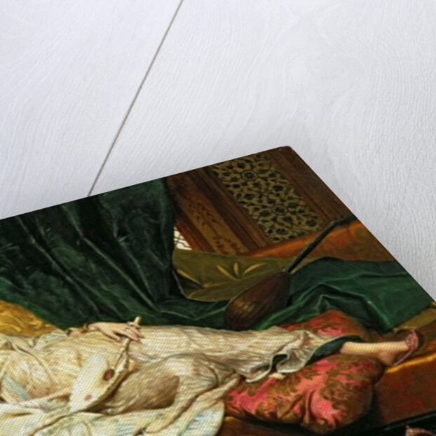 Odalisque with a Lute, 1876 by Hippolyte Berteaux