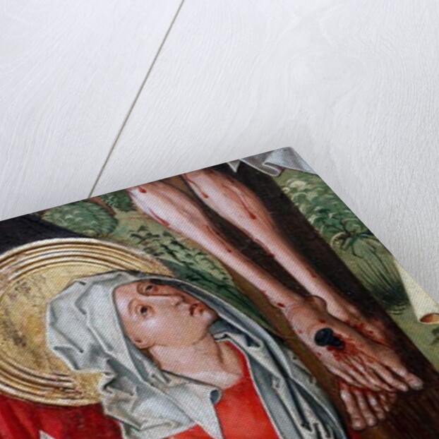 The crucifixion, detail by Martin Schongauer