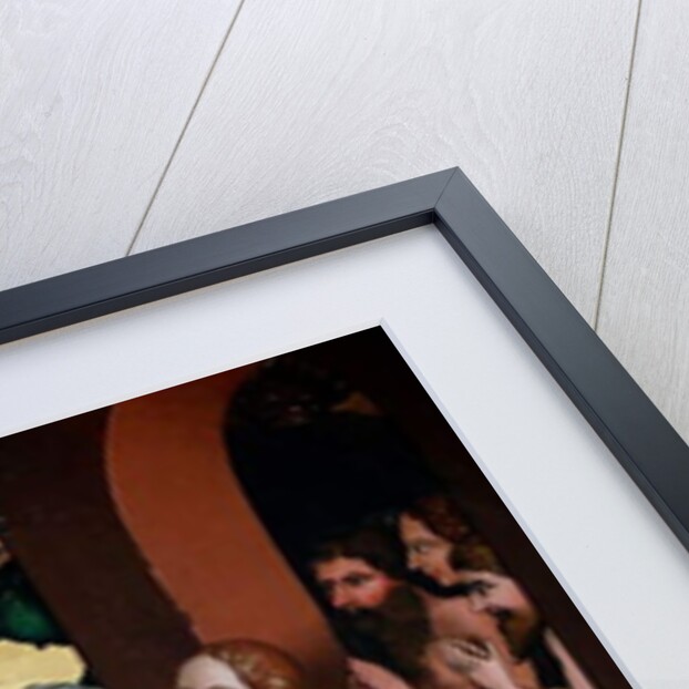 Jesus pulls Adam and Eve out of their graves at resurrection by Martin Schongauer