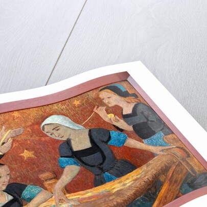 The tapestry, the five weavers, 1924 by Anonymous