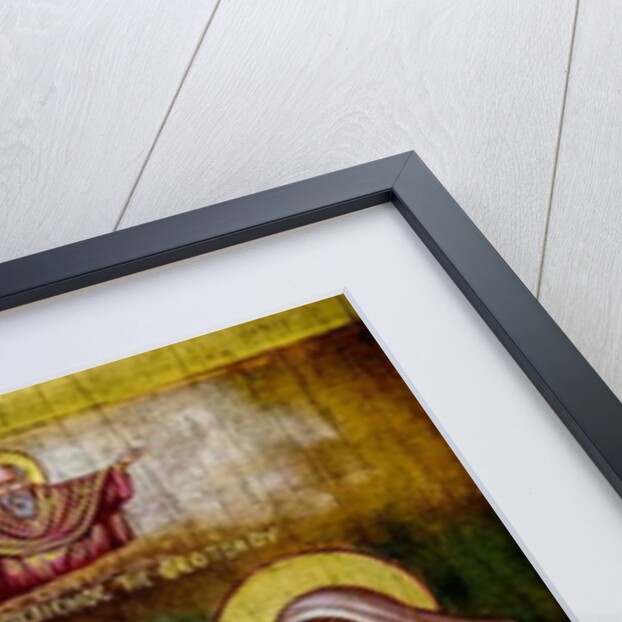 Painting in the Greek orthodox church of the Annunciation, Nazareth, Israel, The Annunciation, 2018 by Anonymous