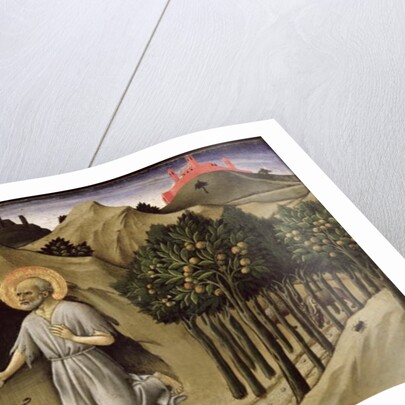 The Penitence of St. Jerome, 1444 by Sano di also Ansano di Pietro di Mencio Pietro