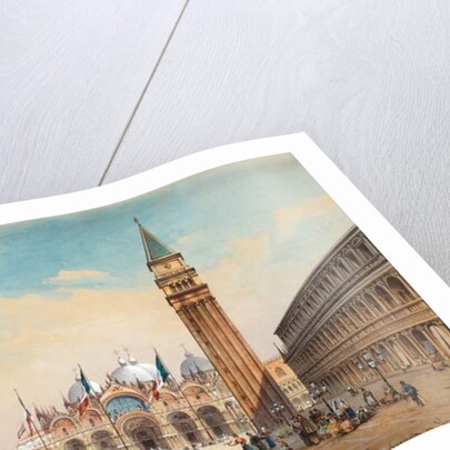 Piazza di San Marco, Venice by Friedrich Perlberg, 1875 by Friedrich Perlberg