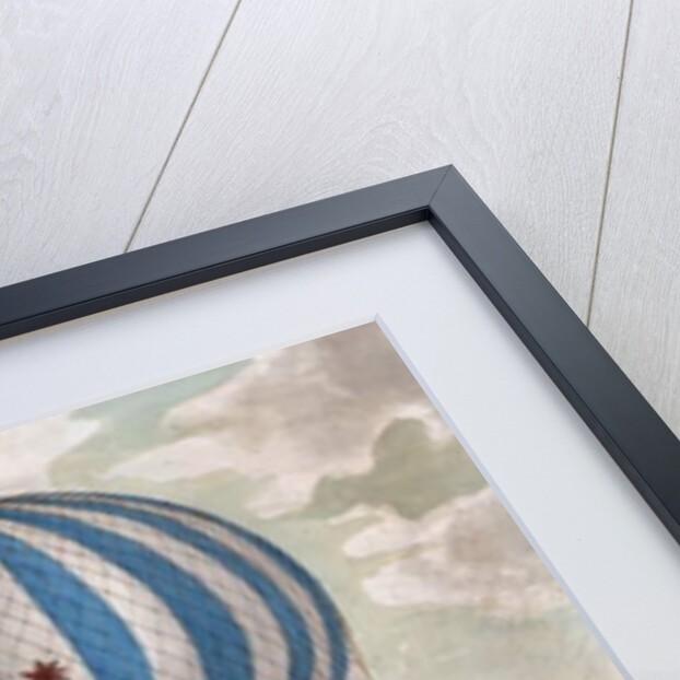 Early Hot Air Balloon in Flight, 1828 by Italian School