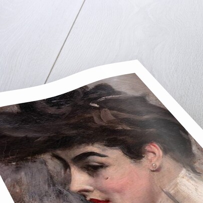 Madame X with a pearl collier, detail, 1904 by Giovanni Boldini