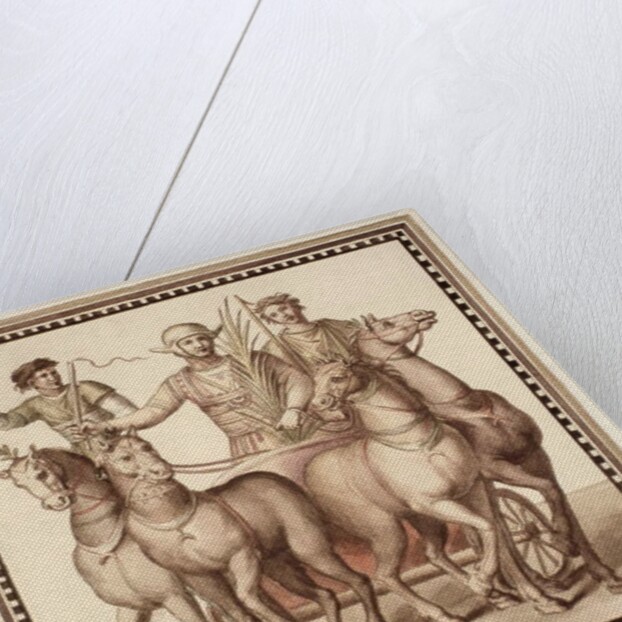 Ms Gen 1496 Plate CXXII Gladiators and chariot, 1674 by Pietro Santi Bartoli