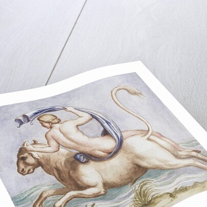 Ms Gen 1496 Plate CXX Rape of Europa, 1674 by Pietro Santi Bartoli